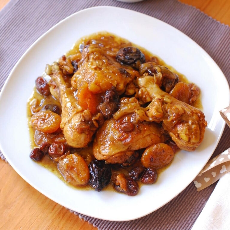 Pollo con Prunas y Albaricoques