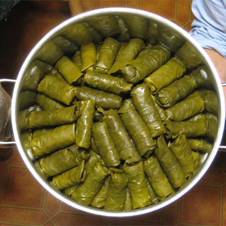 Relleno de Hojas de Parra