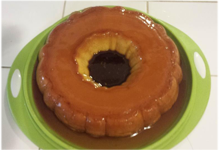 Flan con Queso Crema