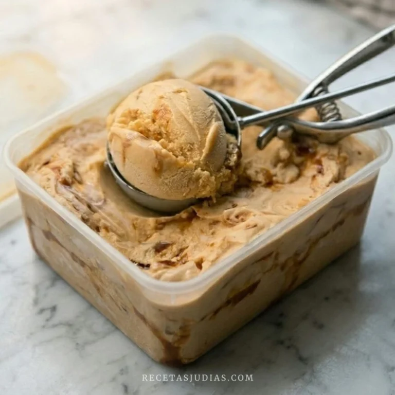 Helado de Mantequilla de Maní y Caramelo