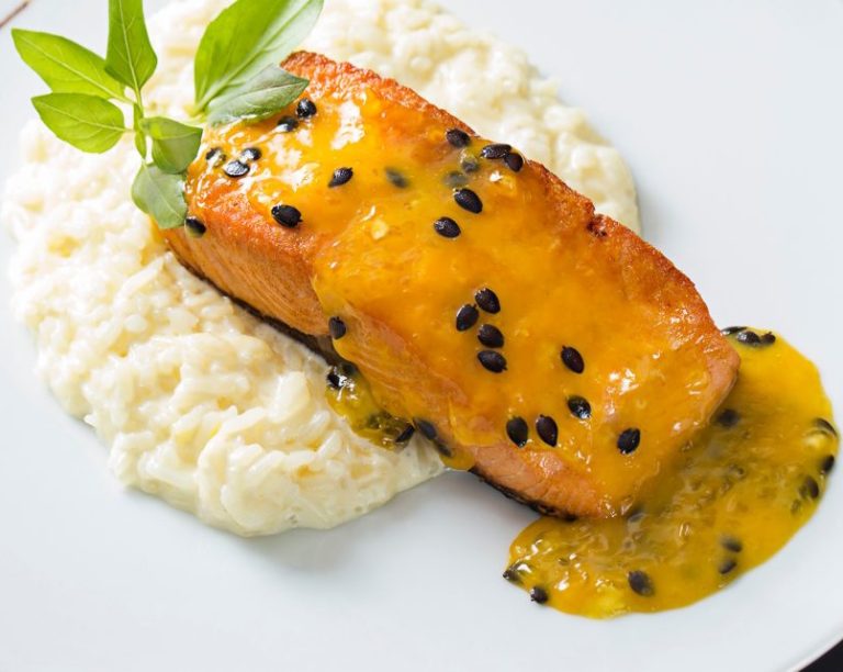 Salmon con salsa de Naranja y Miel
