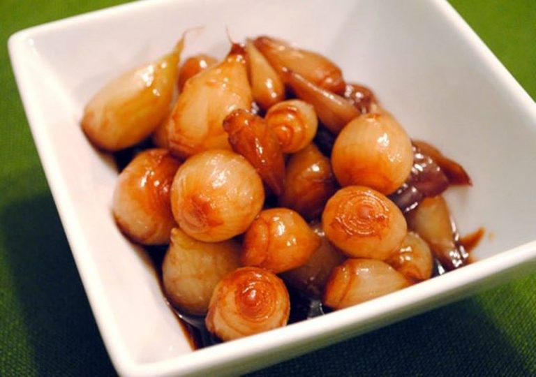 Cebollas Glaseadas a la naranja