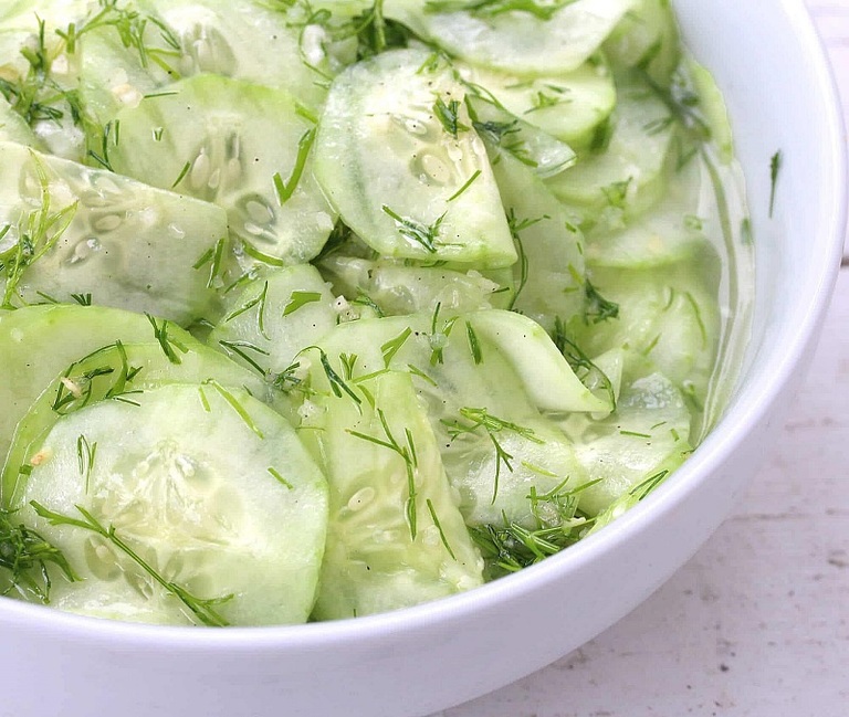 Ensalada de pepino con Eneldo