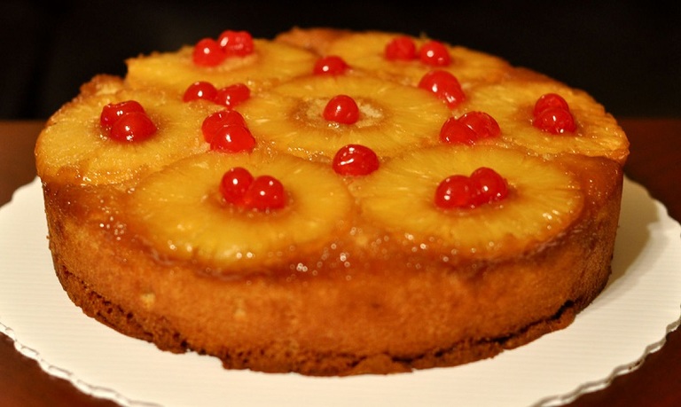Pudin de piña al reves-parve (Pineapple Upside Down Cake)