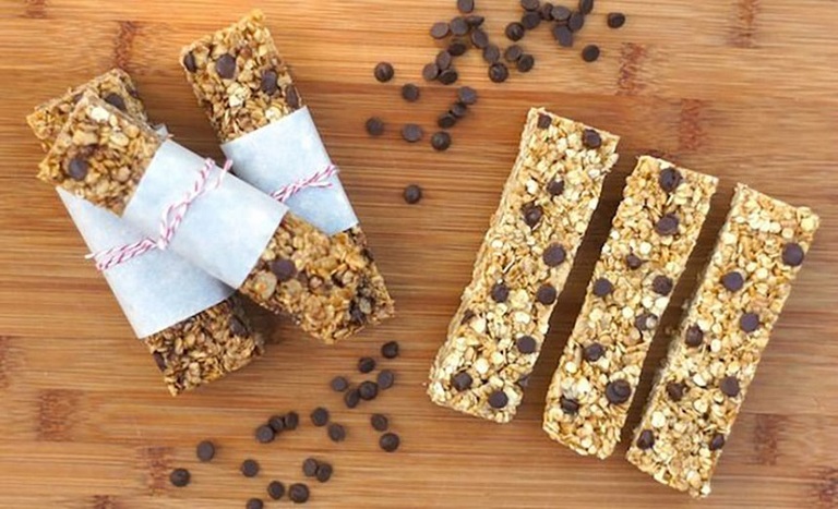 Barritas de Granola sin hornear