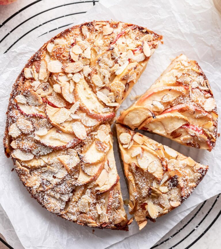 Jugoso Pastel de Manzana con Almendras