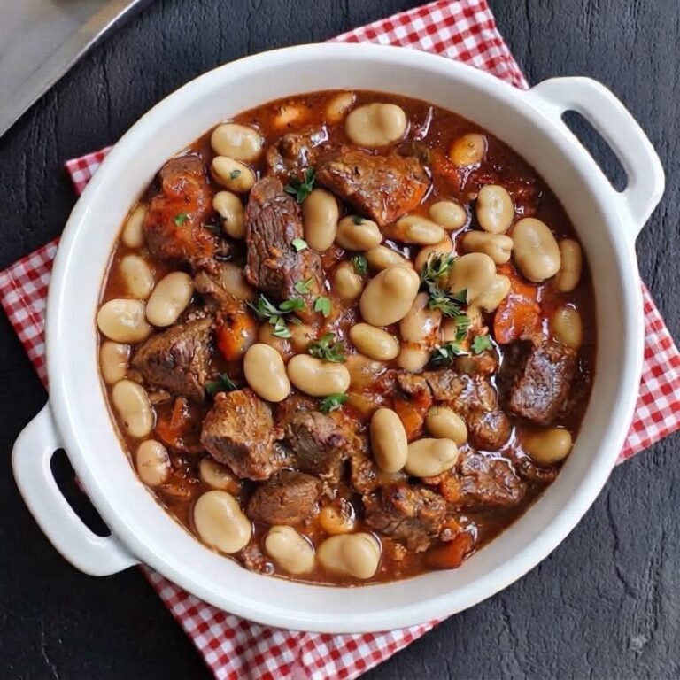 Carne guisada con habas