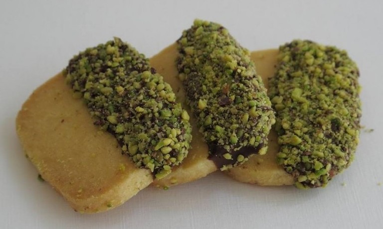 Galletas de Pistacho y Chocolate