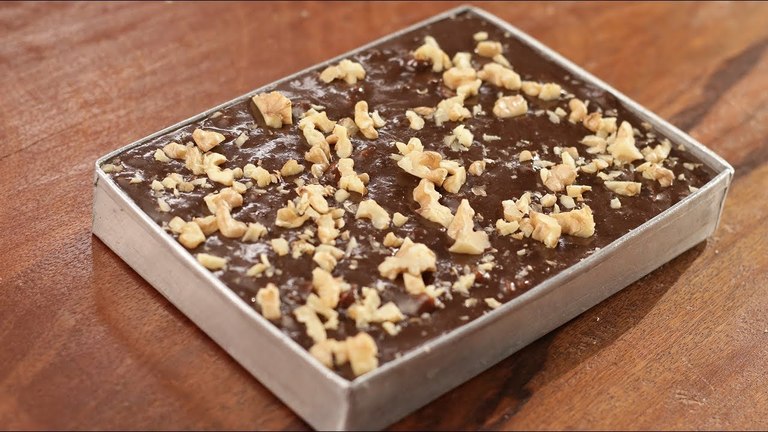 Pastel de Chocolate y Nuez sin azucar
