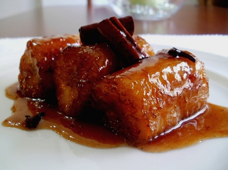 Platanos caramelizados