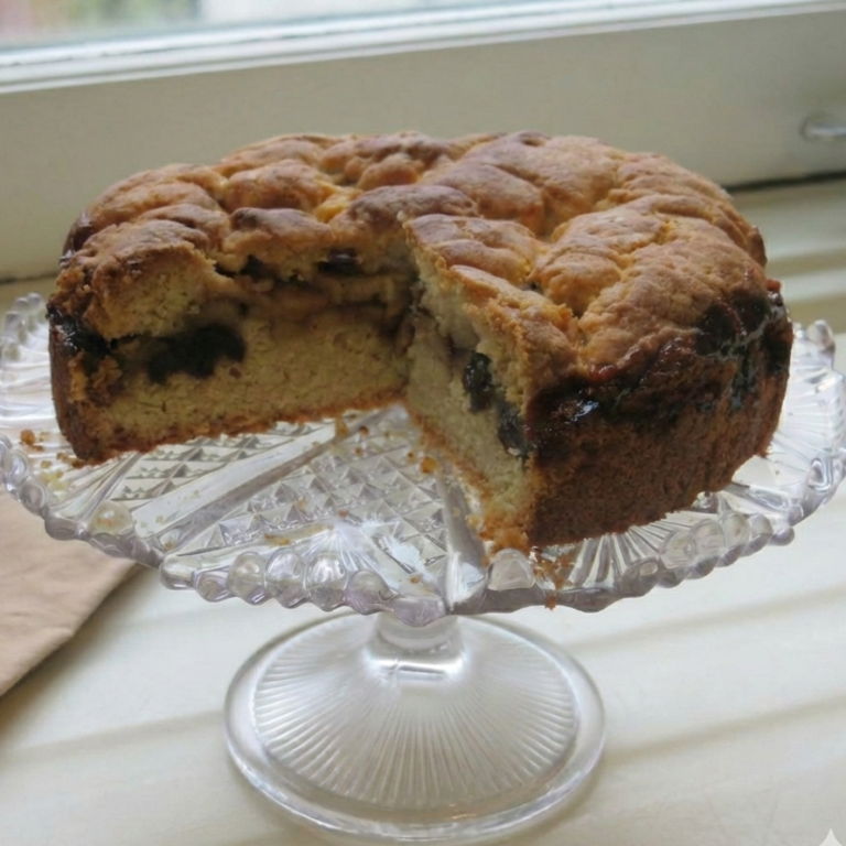 Cake con manzanas y pasas