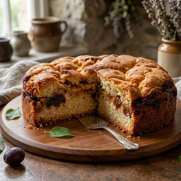 Cake con manzanas y pasas