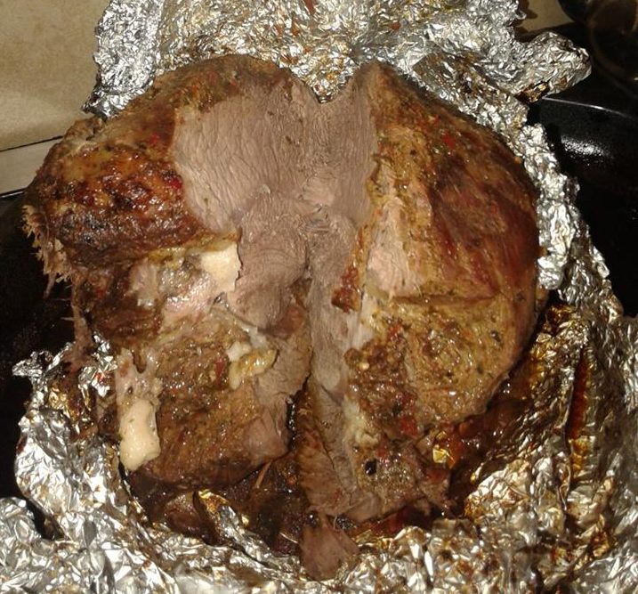 La Carne De Cerdo En El Horno En Papel De Aluminio Receta