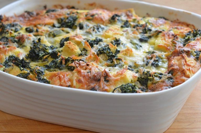 Fongos de Papa con Quesos y Espinacas