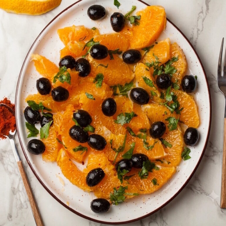 Ensalada Marroqui de Naranjas con Aceitunas