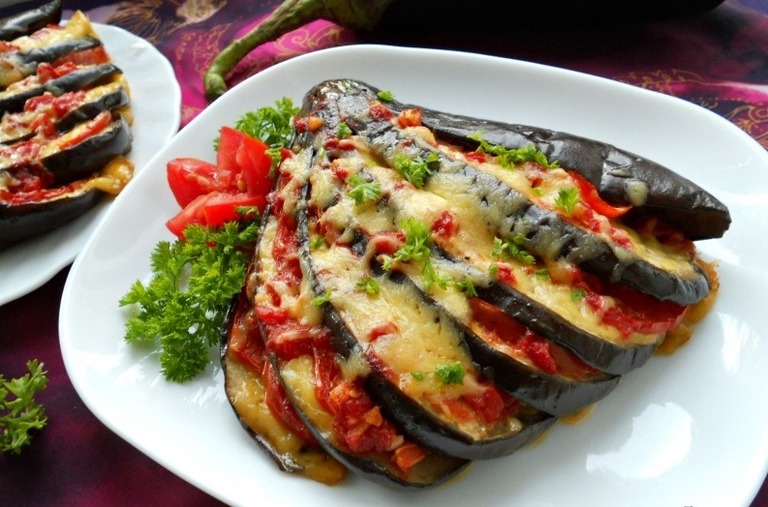 Berenjenas al horno con Mozzarella