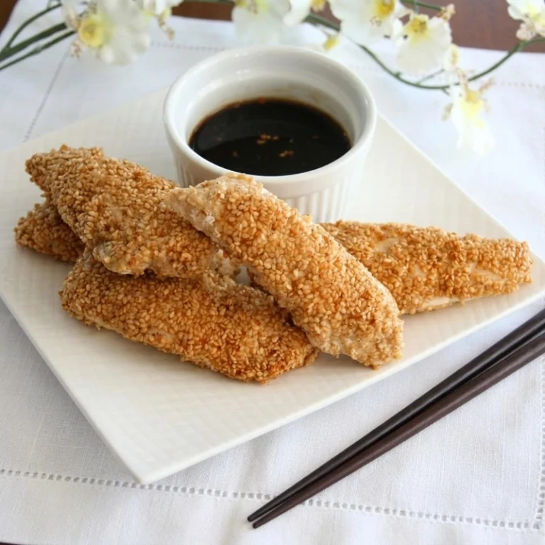 Pescado con costra de Sesamo