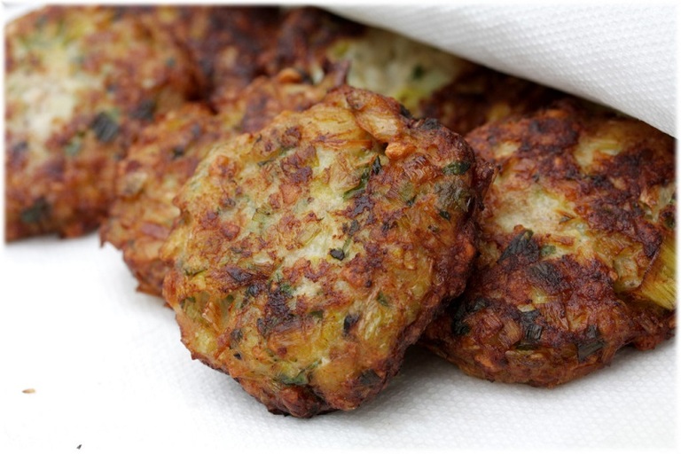 Keftes de Prasa (Tortitas de Puerro)
