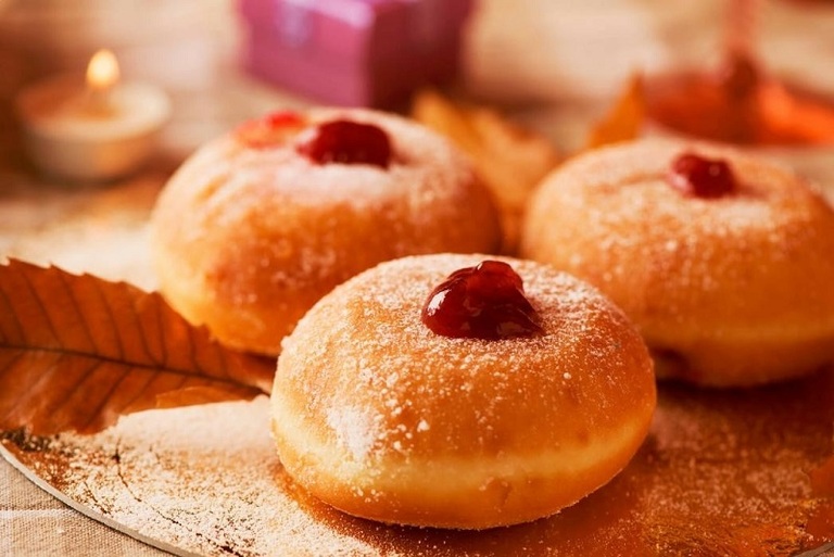 Sufganiot sin Azucar (Donuts)