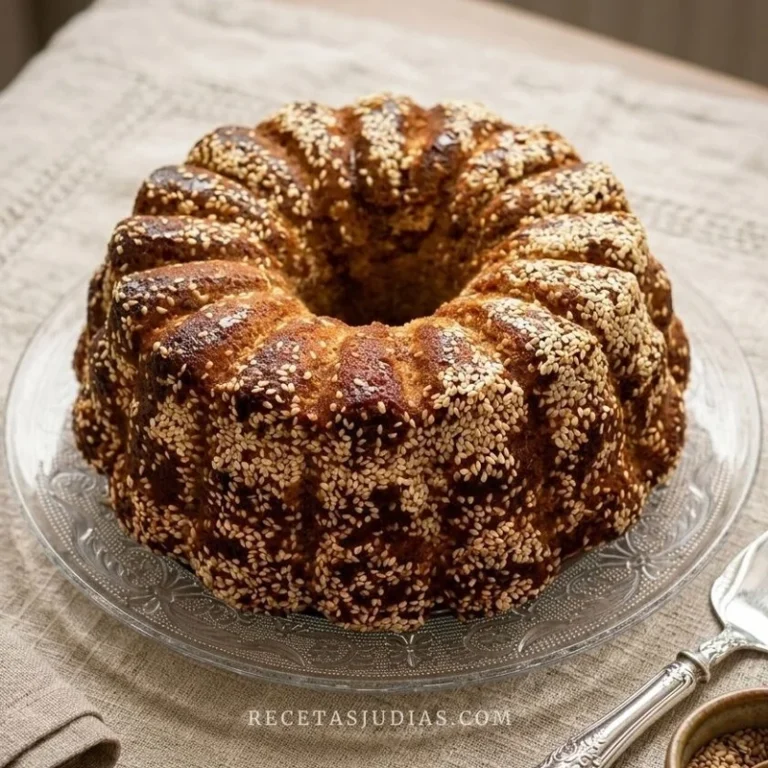 Torta de Tehina y jugo de naranja