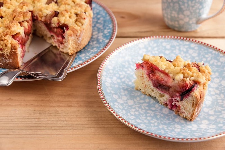 Streuselkuchen con Ciruela