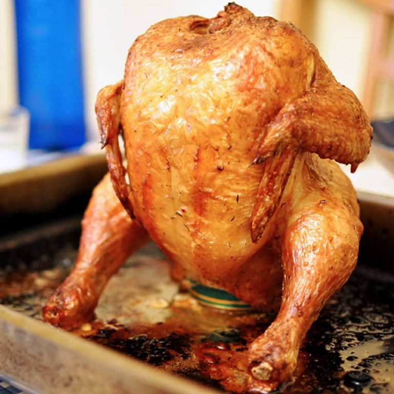 Pollo en lata de Cerveza